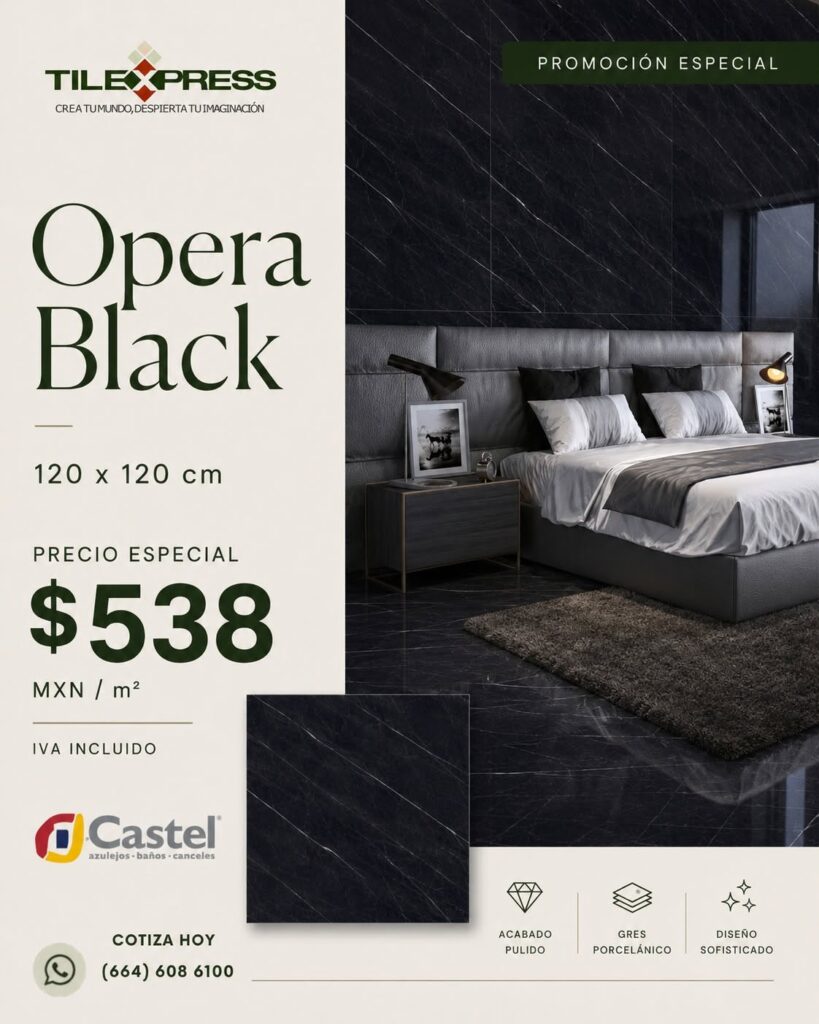 Promo Tile-Express, Castel Opera Black