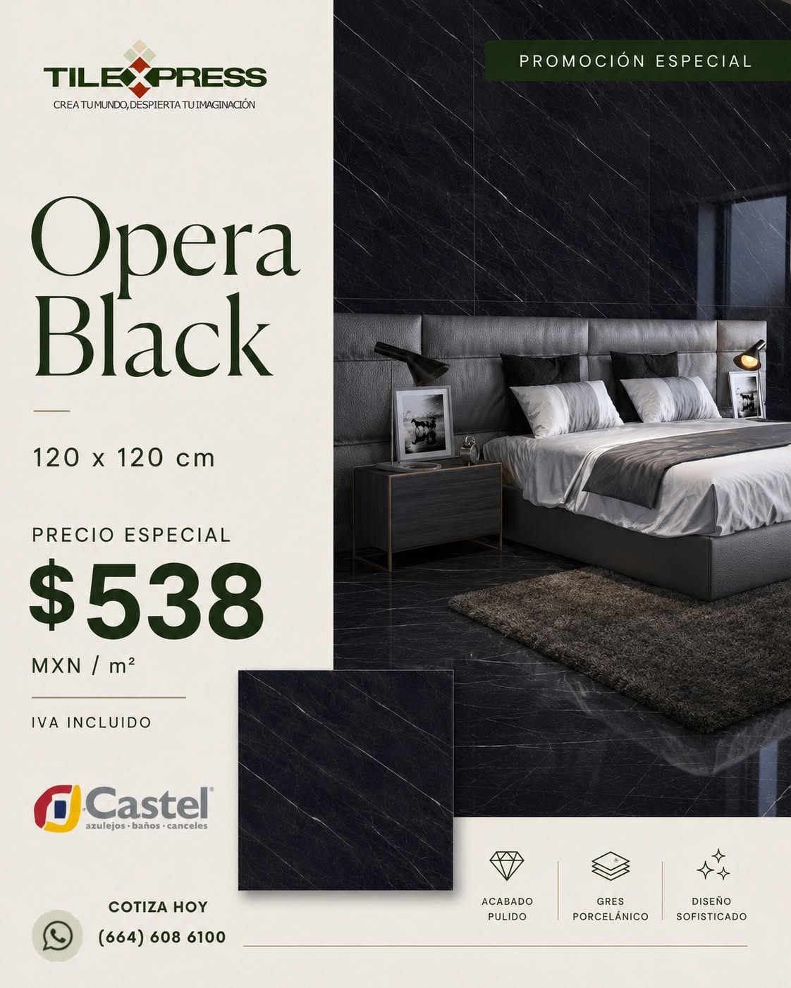 Promo Tile-Express, Castel Opera Black