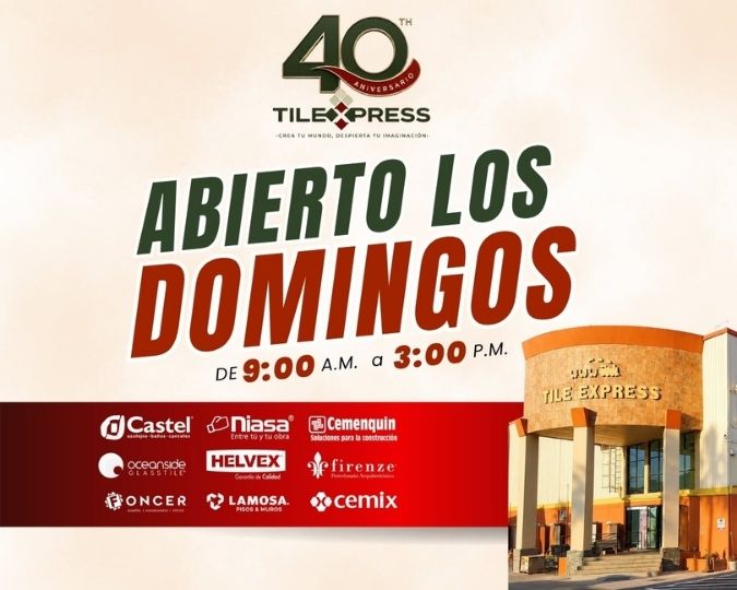 Tile-Express, Nuevo horario, abierto los domingos