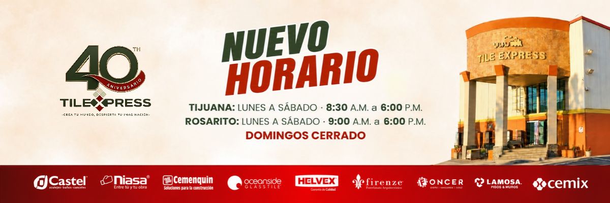 Nuevo horario en Tile Express